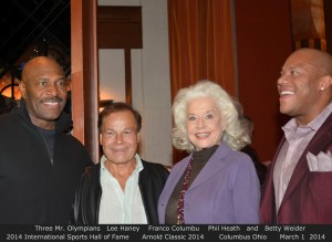 Lee Haney Franco Columbu Betty Weider Phil Heath International Sports Hall Of Fame Arnold